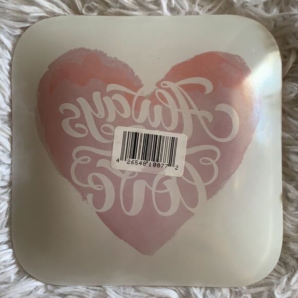 Always In Love Red Heart Jewelry Trinket Tray Clear Dish - Picture 5 of 7